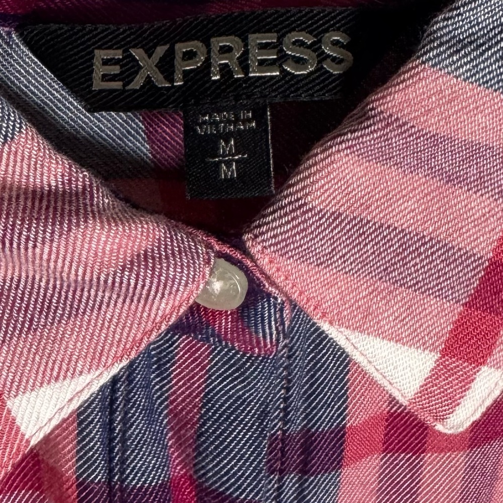 Express Plaid Button-Down Shirt - Picture 8 of 9